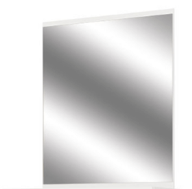 Дзеркало Б'янко 70 700х700х20мм білий глянець + дуб сонома Світ Меблів