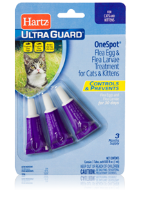 

HARTZ ULTRA GUARD One Spot Капли от личинок и яиц блох для кошек возрастом от 12 недель (1 пипетка)