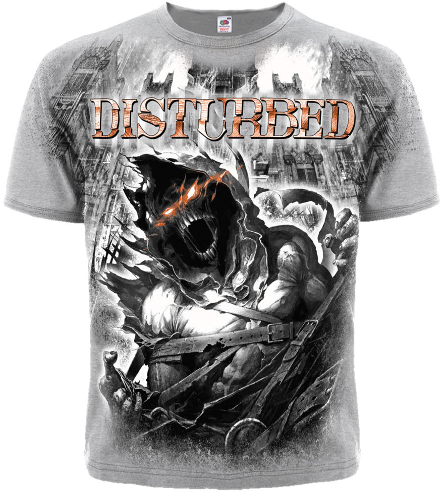 

Футболка Disturbed "Asylum" (melange t-shirt), Размер L