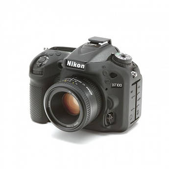 Захисний силіконовий чохол для фотоапаратів Nikon D7100, D7200 - чорний