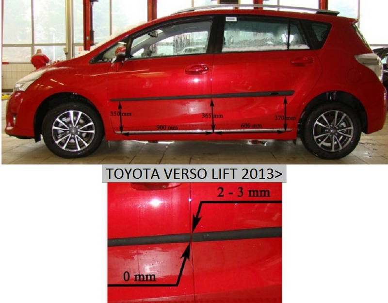 F-16 Door moldings Toyota Verso lift 2013> 