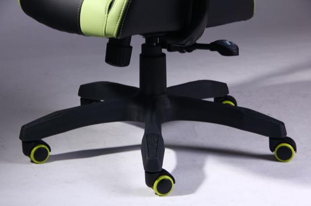 Кресло VR Racer Zeus черный, PU черный/зеленый (Фото 9)