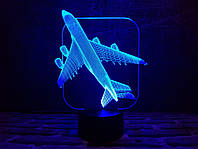 Сменная пластина для 3D светильников "Самолет" 3DTOYSLAMP, фото 1