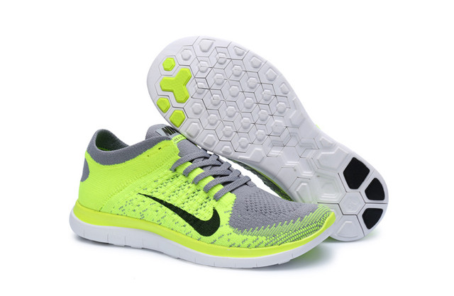 Nike Free 4.0 Flyknit Lemon Gray Shoes