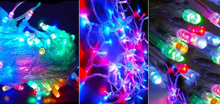 

Новогодняя cветодиодная гирлянда нить LED 500 лампочек (30м): теплый белый Теплый белый