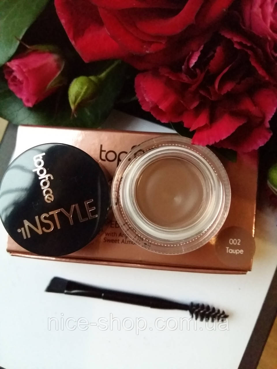 

Помадка для бровей Topface Instyle Gel, тон 002, с кистью