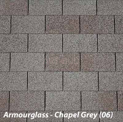 

Мягкая битумная черепица IKO Armourglass 06 Chapel Grey