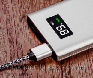 

Power Bank 10000mAh Aspor Q388 Metal orig 100% (LCD, 2USB) silver, Grey