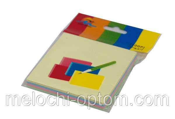 Клейкі Блоки кольорові (76x76mm) для нотаток
