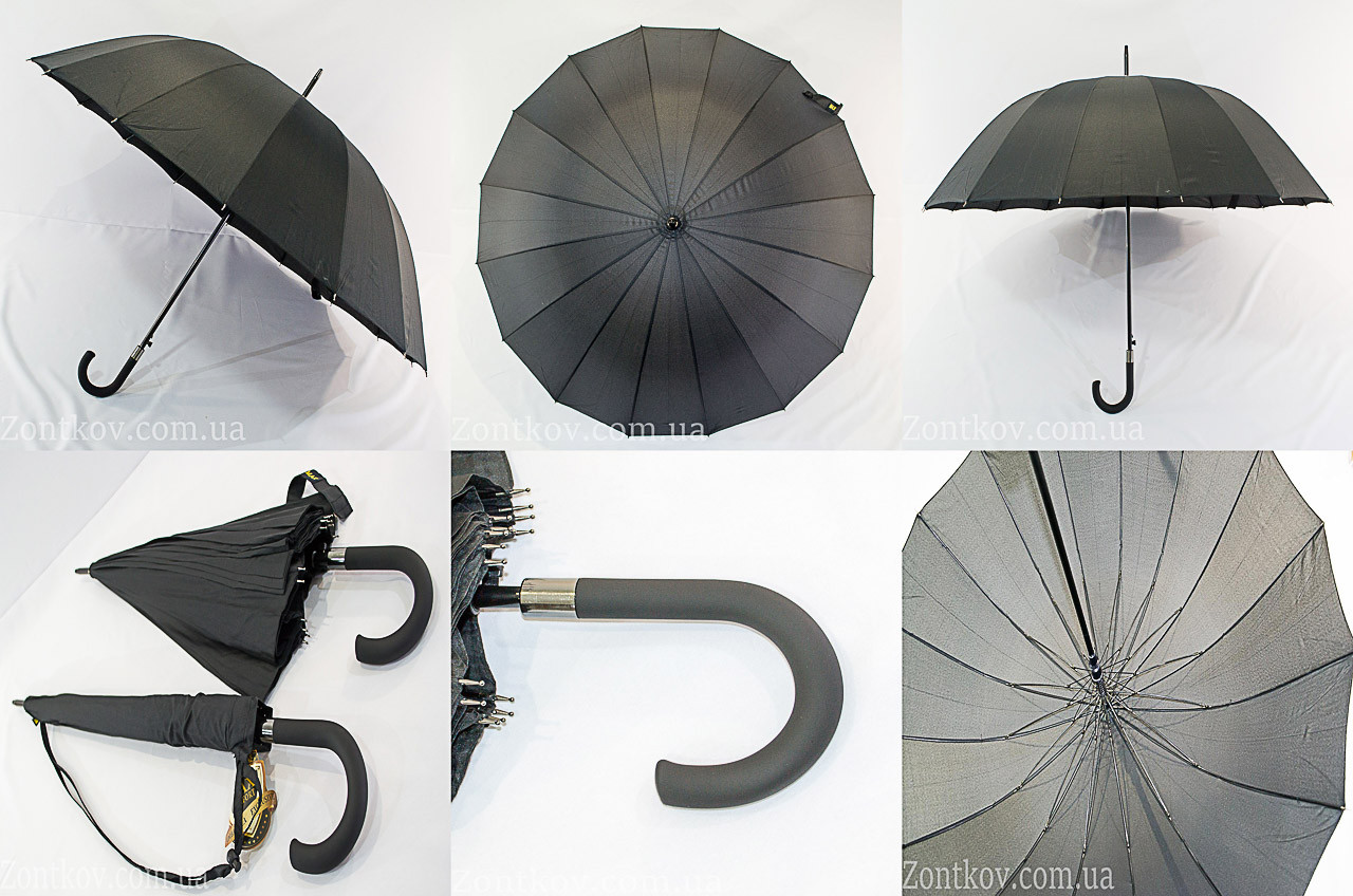 Президентский зонтик трость на 16 спиц с куполом 120 см.