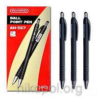 Ручка масляная 567 AIHAO Original черная, автоматическая