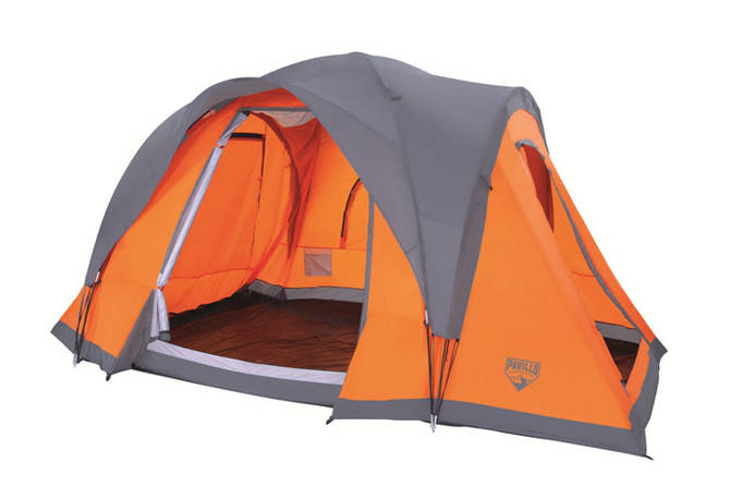 Палатка туристическая большая 6-ти местная Bestway 68016 "Camp Base"  