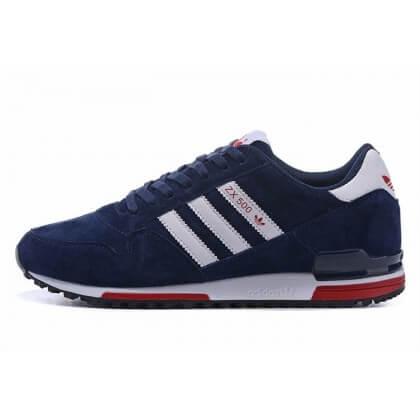 Adidas ZX-500 Navy Red White Suede
