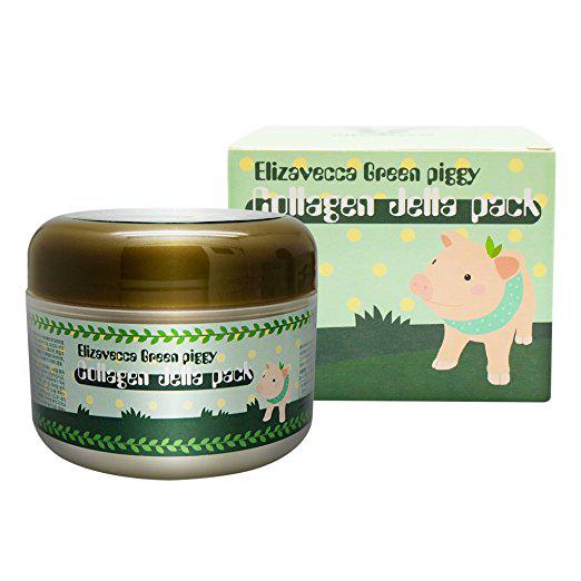 

Концентрированная маска с коллагеном с лифтинг эффектом Elizavecca Green Piggy Collagen Jella Pack, 100мл