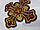 Крест для облачений Хрест для церковного одягу великий  24 на 24 см бордовий з червоними стразами, фото 2