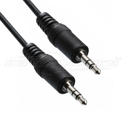Аудио кабель AUX 3.5 mm jack (эконом качество), 1.2 м