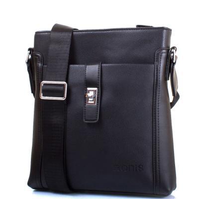 Мужская сумка-планшет с ремнем bonis shi1650-1 черный кожзам