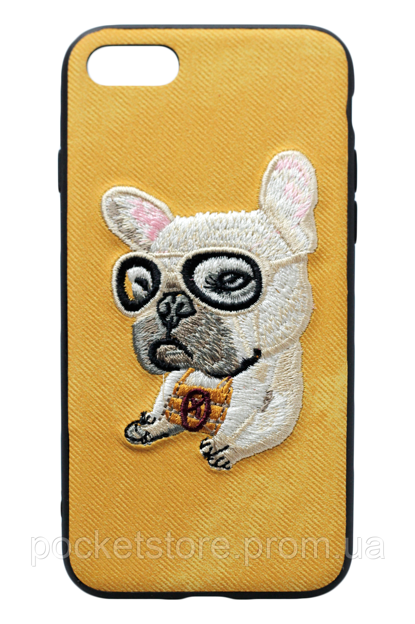 

Чохол-накладка Textile Dog для iPhone SE2 / 8 / 7 French Bulldog