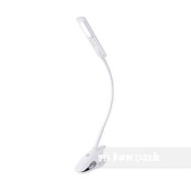 Гнучка настільна світлодіодна LED лампа з кріпленням-защібкою ТМ FunDesk Білий L3