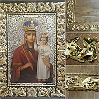 Сусальна позолота різьби для ікони Богородиці "Призри на смирення"., фото 3