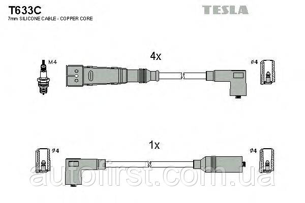 

Tesla T633C Высоковольтные провода Skoda