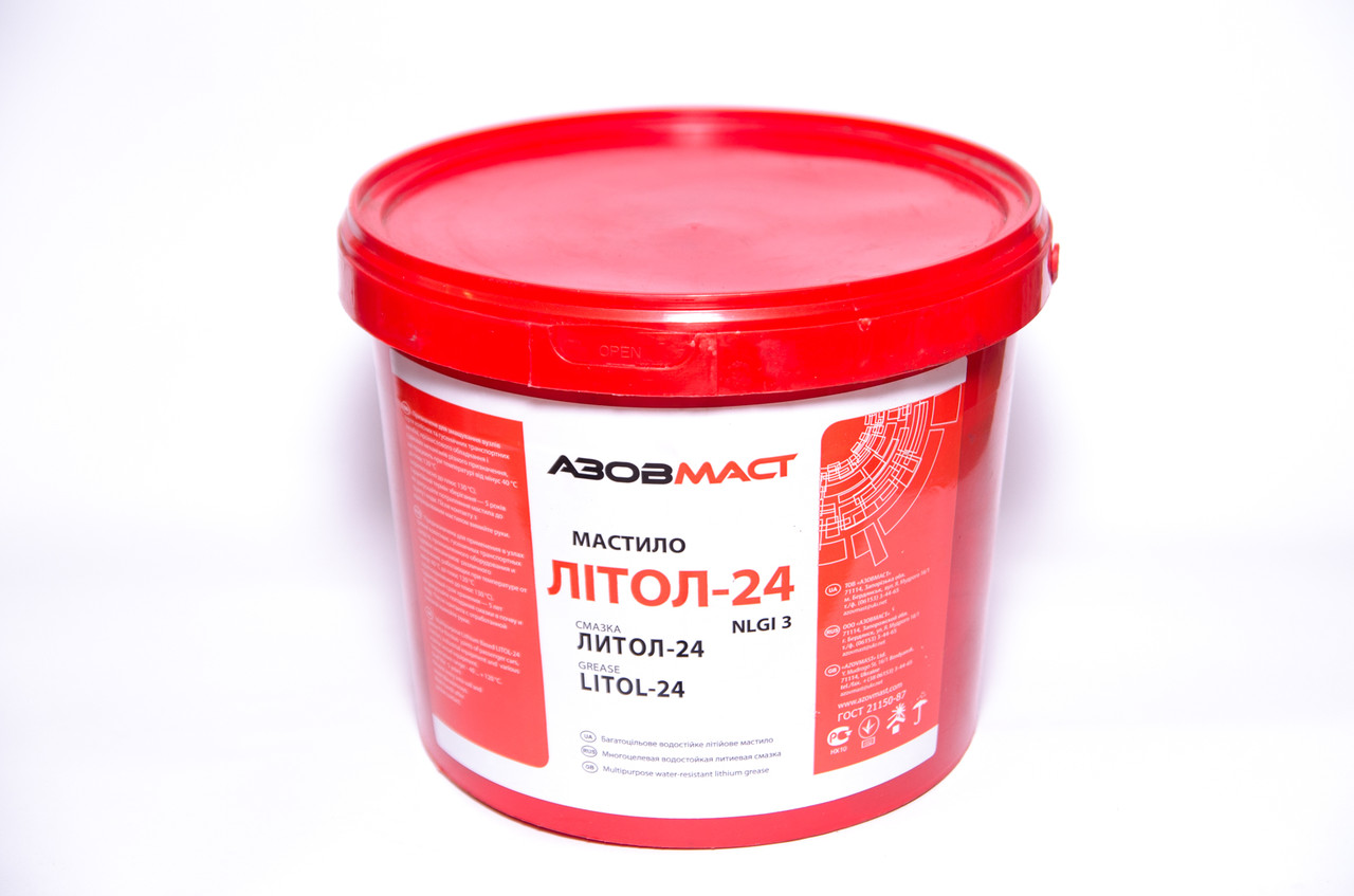 

Смазка Литол-24 Азовмаст 4кг, ведро