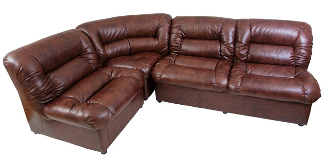 Диван Сидней двойной в составе комплекта мягкой мебели (коричневый)