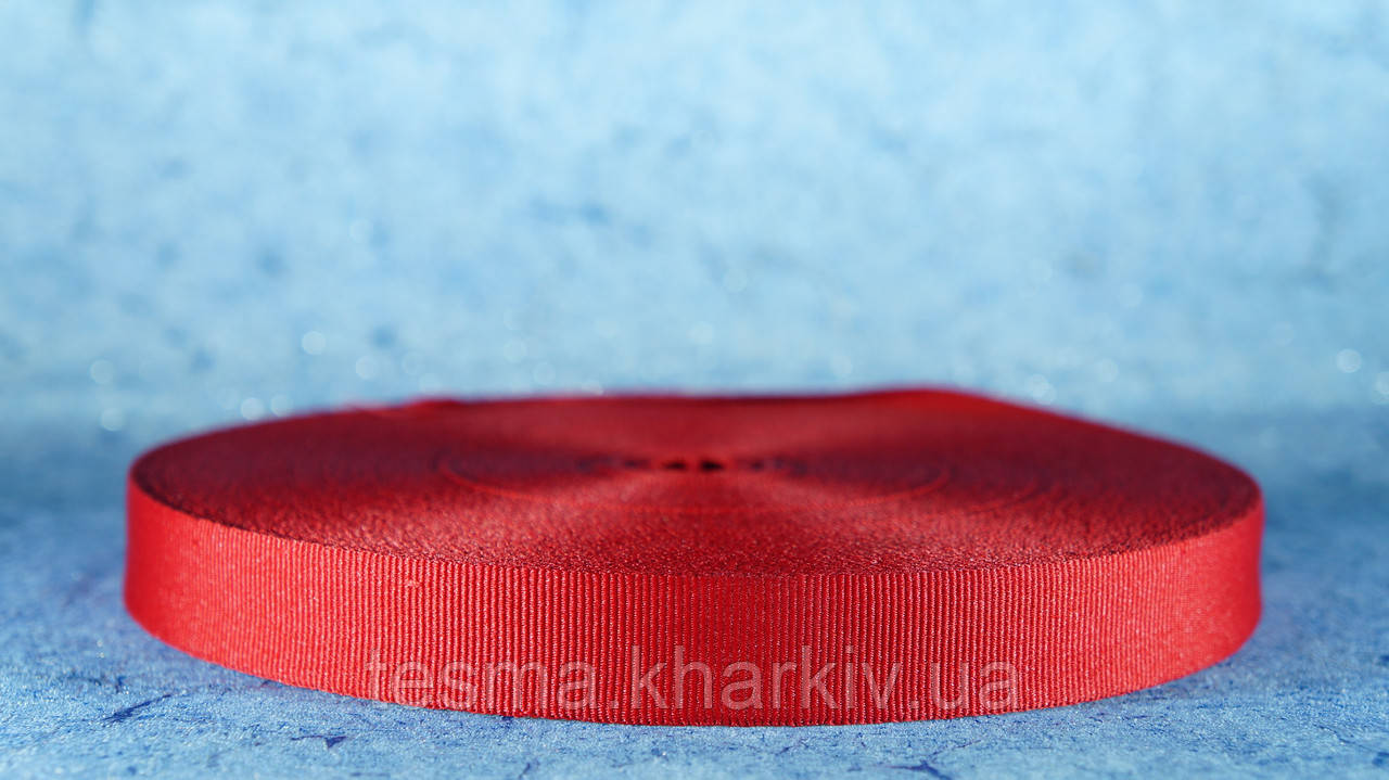 Лента репсовая 20 мм красный