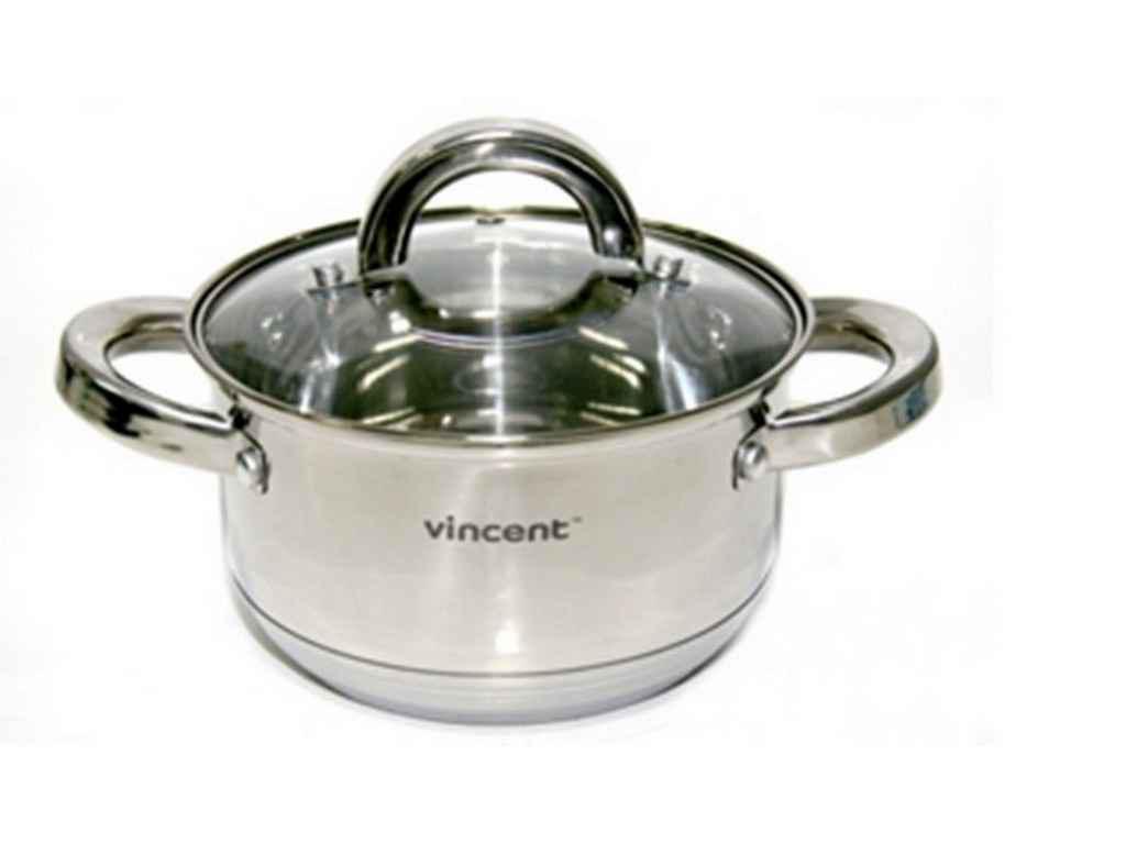 

Кастрюля большая нержавеющая D = 24 см 7,0 л (VC316824) "VINCENT"