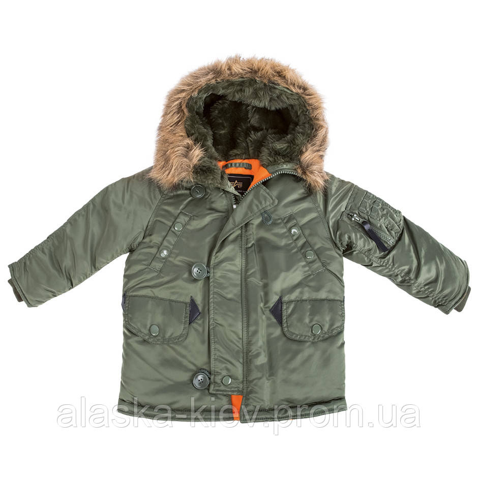 

Детская аляска KIDS (Youth) N-3B Parka Alpha Industries, Розовый