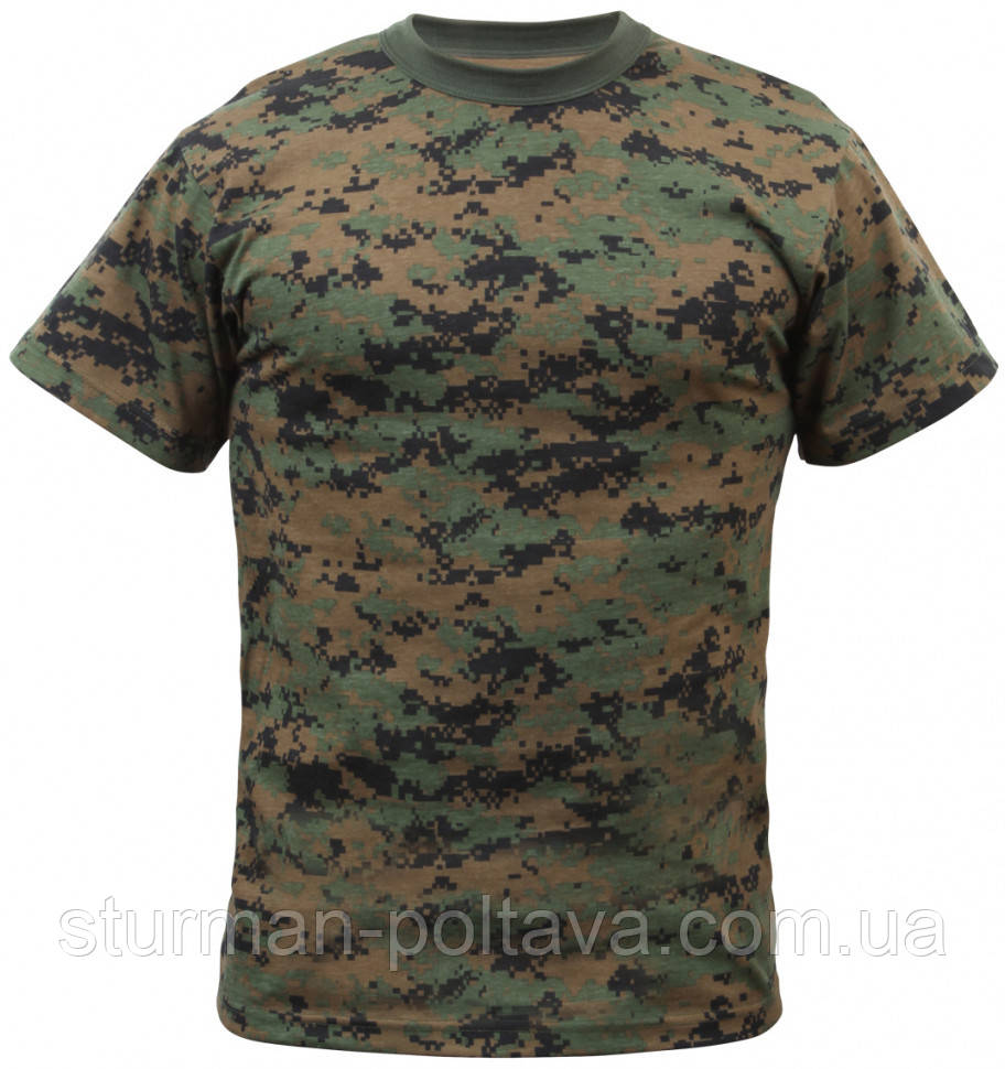 

Футболка камуфляжная Woodland digital Camo ROTCHO США XL