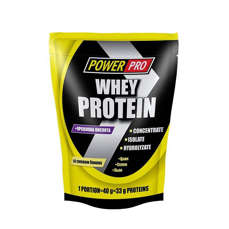 

Сывороточный протеин концентрат Power Pro Whey Protein (1 кг) павер про вей банановый