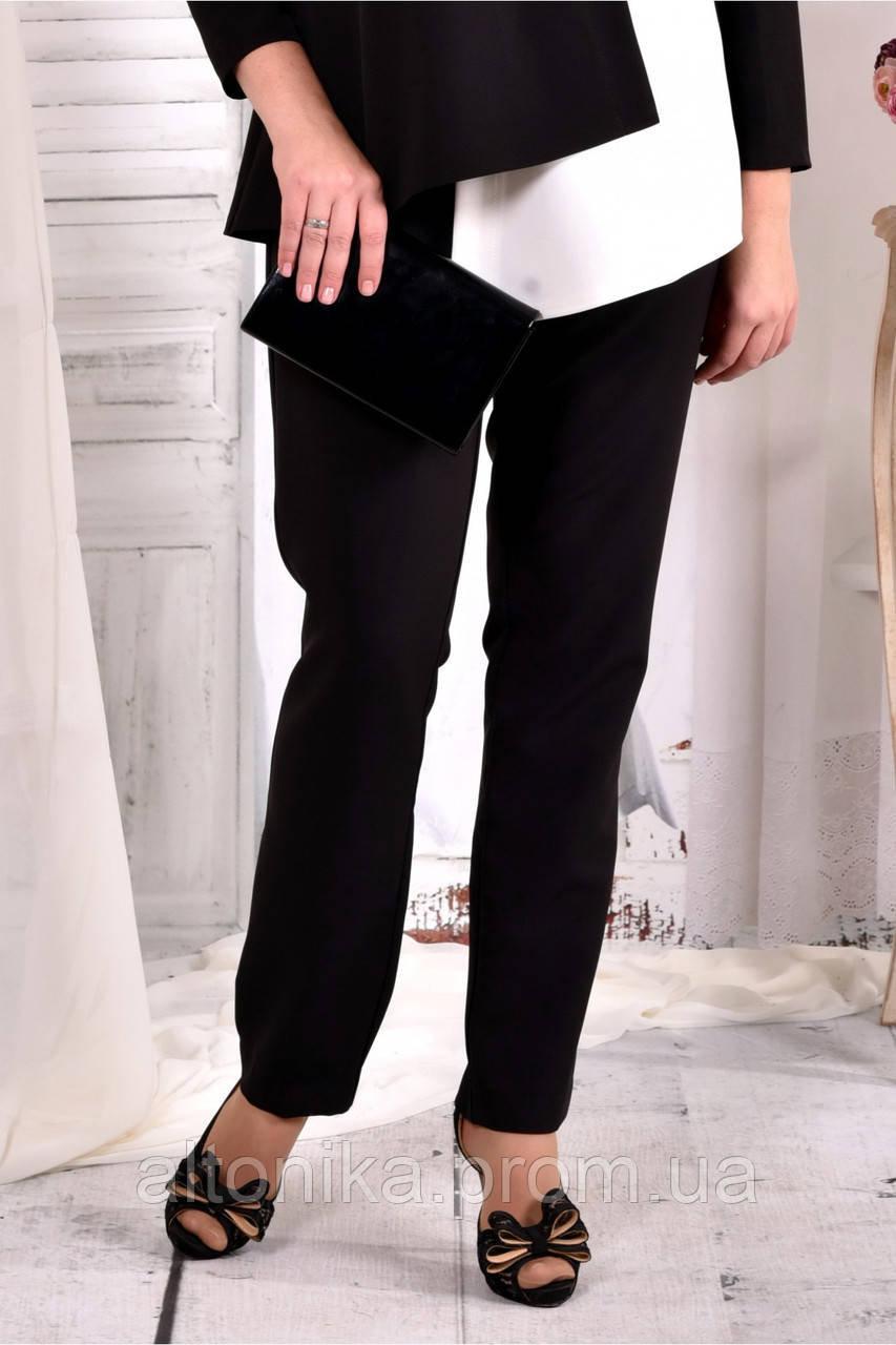 

Стильные брюки синие (идеально в комлекте с блузкой 0565-2) 42-74 Черный