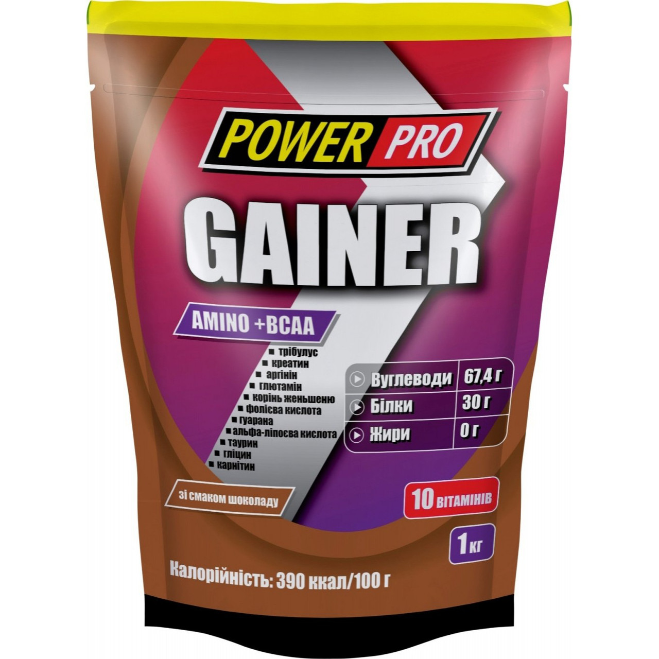 

Гейнер для набора массы Power Pro Gainer (1 кг) павер про Банан