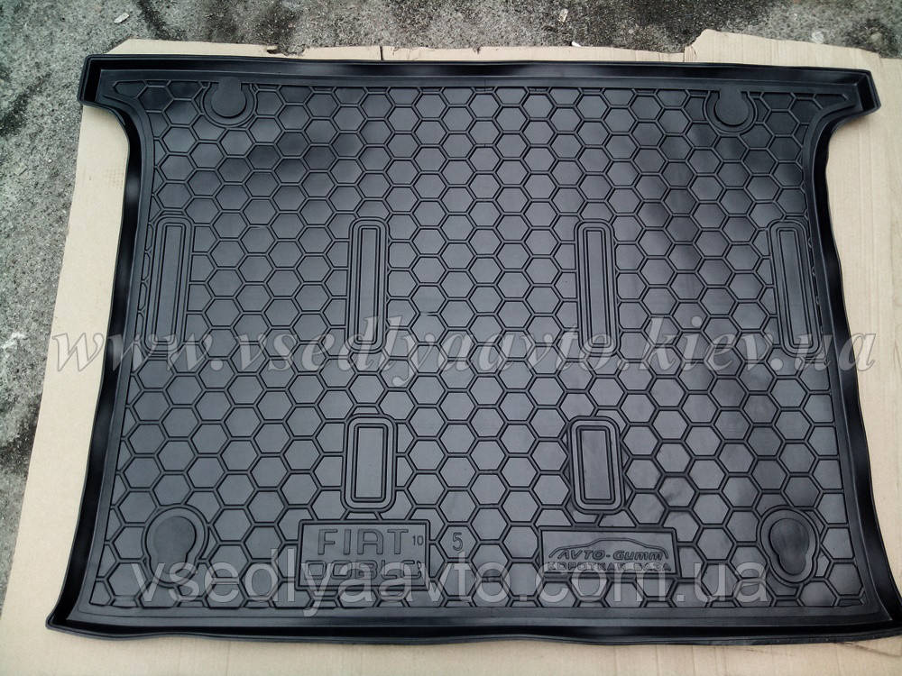 

Коврик в багажник FIAT Doblo 5 мест короткая база с 2010 г. (AVTO-GUMM), Черный