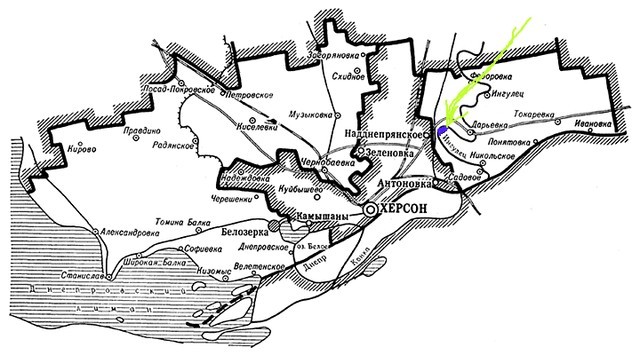 Карта горностаевского района херсонской области