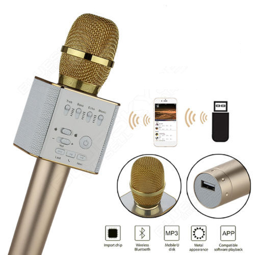Беспроводной Bluetooth микрофон для караоке Q9 в кейсе