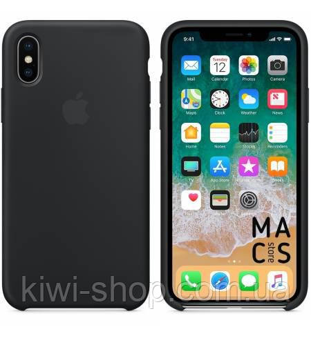 

Оригинальный силиконовый чехол для Iphone X / Xs Soft Touch черный