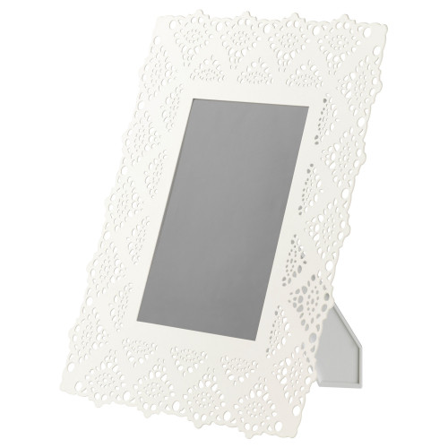 СКУРАР Рама для фотографий, металическая, белый, 13x18 см 50310627 IKE