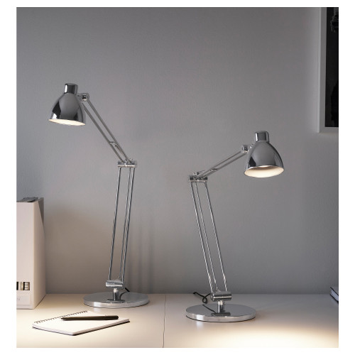 АНТИФОНИ Лампа рабочая настольная, никелированный 20304736 IKEA, ИКЕА,