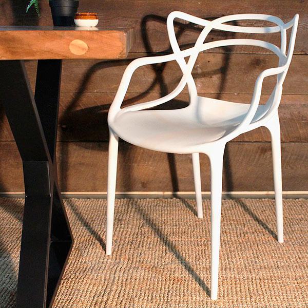 

Стул Masters Chair PP-601 Flower, белый полипропилен, дизайн Philippe Starck