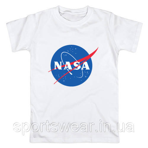 

Футболка NASA белая с логотипом, унисекс (мужская,женская,детская) "" ТОП Реплика ""