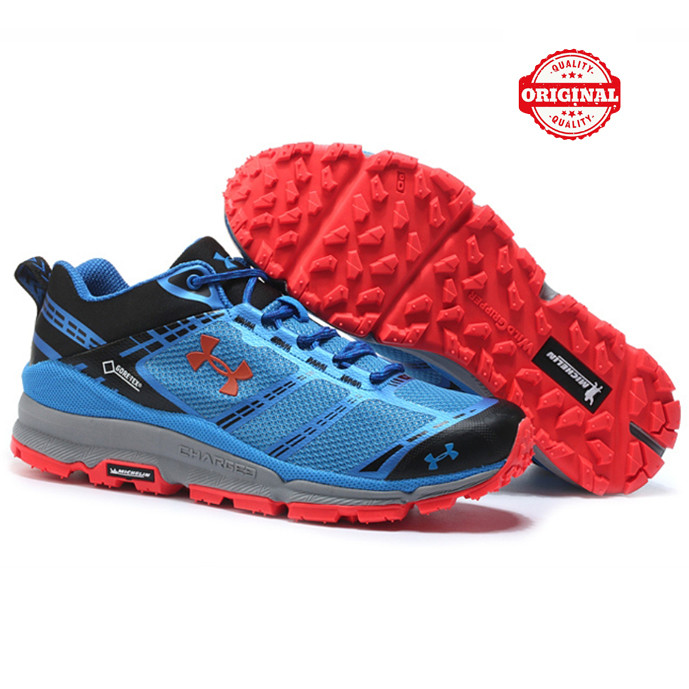 

Мужские кроссовки Under Armour Verge Low GTX (Michelin) Голубые с красным