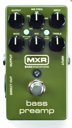 

Напольный аналоговый педаль эффектов для бас-гитар DUNLOP M81 MXR BASS PREAMP