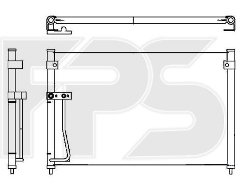 Радиатор кондиционера Mazda 626 Gf/Gw 626 (gf) (gw) , FP44K397 NRF
