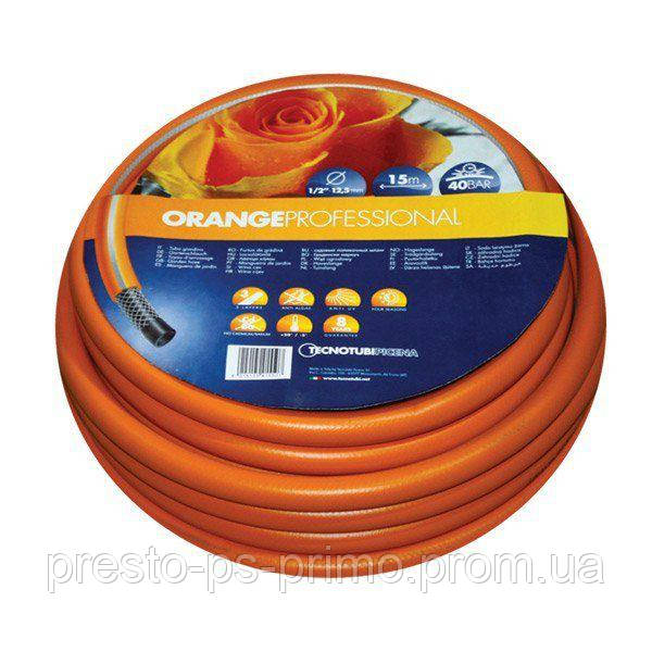 Шланг садовый Tecnotubi Orange Professional для полива диаметр 5/8 дюйма, длина 25 м (OR 5/8 25)