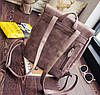 Стильный портфель для девушек светло-коричневый, фото 3