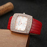 Жіночі годинники GoGoey червоний ремінець, фото 2