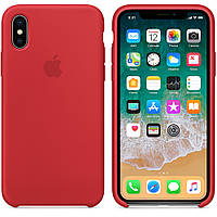 Чохол Накладка для Apple iPhone X, Original Soft Case, RED, Original Silicone Case