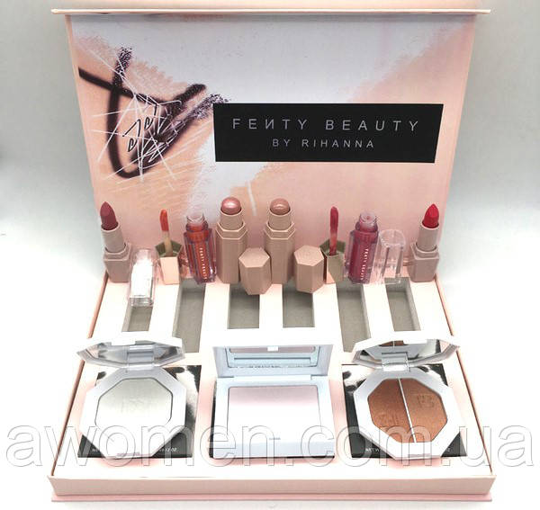 Nabor Fenty Beauty By Rihanna High Light Lipstick Lip Gloss Bronzer Palette Set V Kategorii Pomada Na Bigl Ua